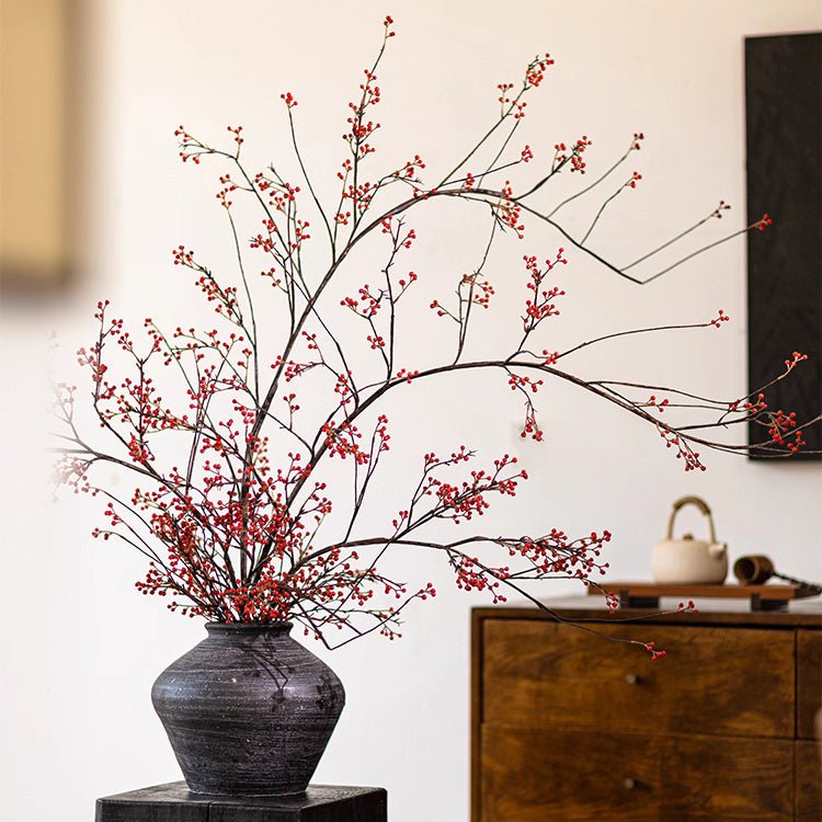 Rustic Berries on Tall Branch