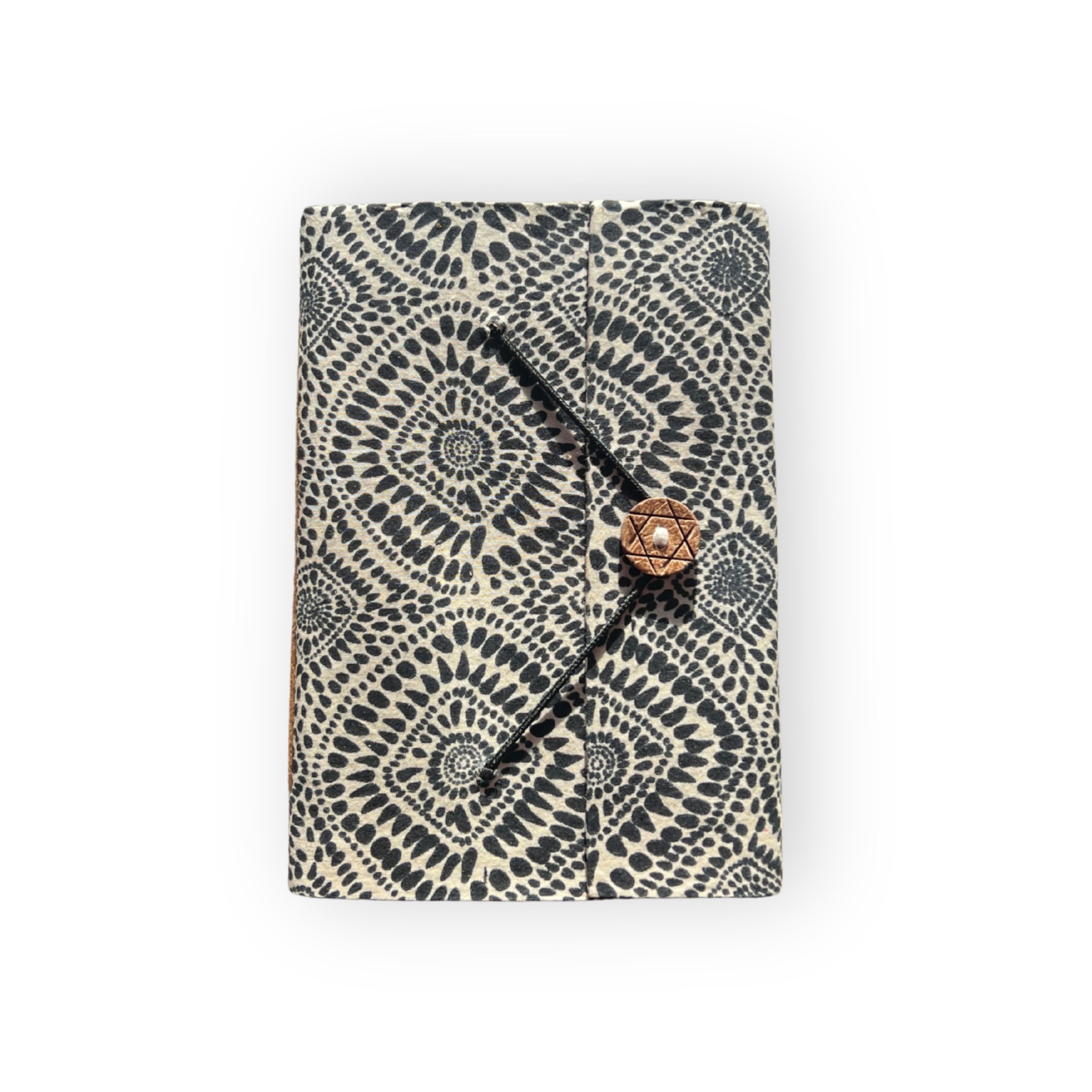 Recycled Paper Journal — Tribal Black