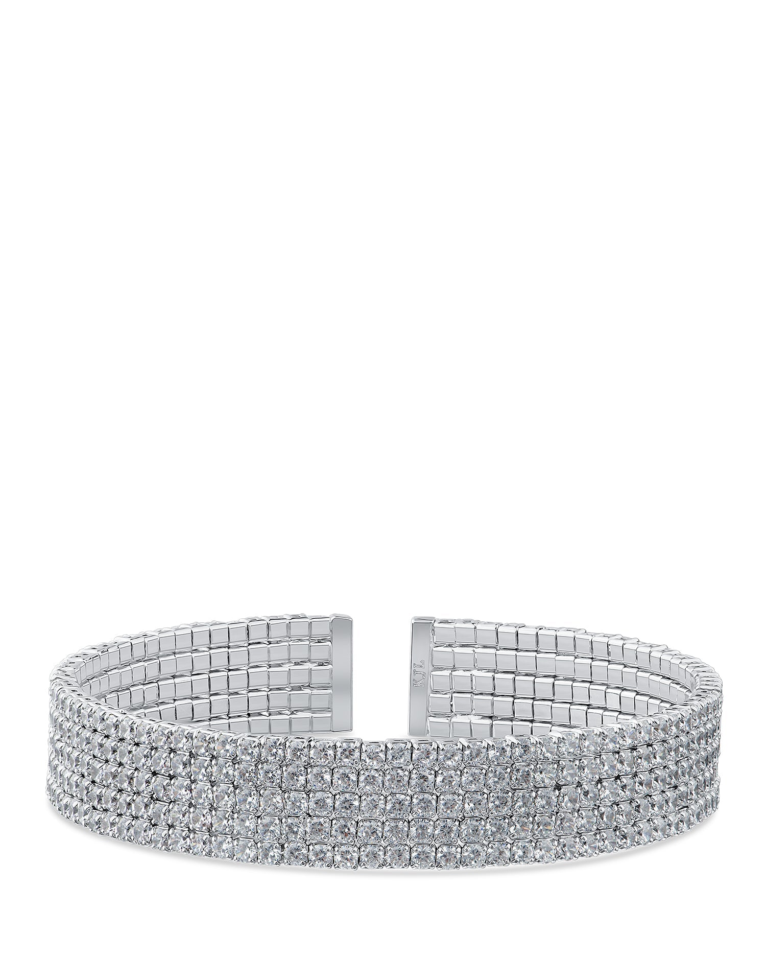 Pave CZ Multi Row Bracelet