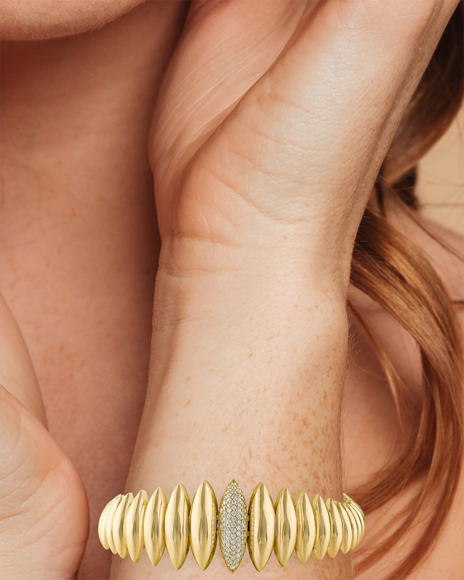 Marquise Shape Link Bracelet