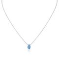 Pear CZ Pendant Necklace