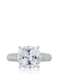 Cushion-Cut CZ Ring