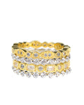 Mixed Metal Four Stack Ring