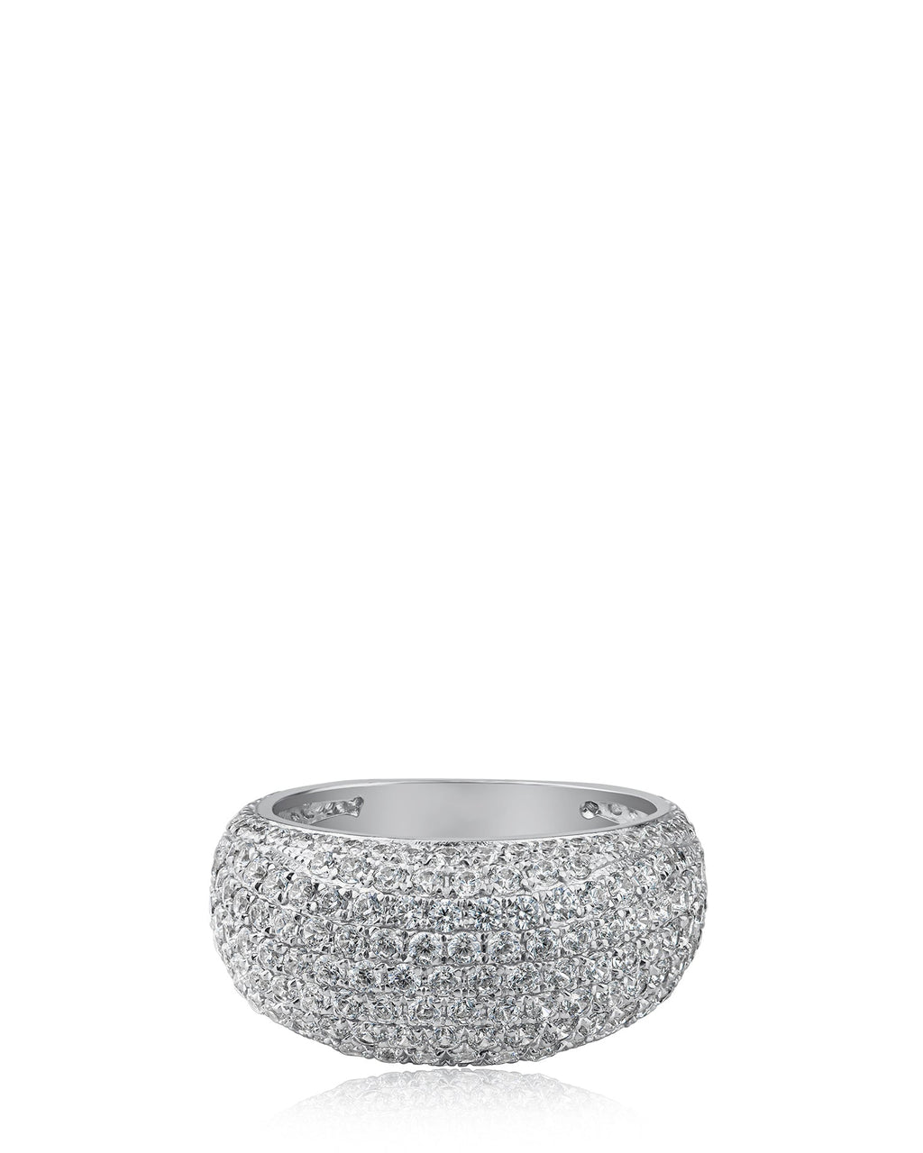 Pave CZ Dome Ring