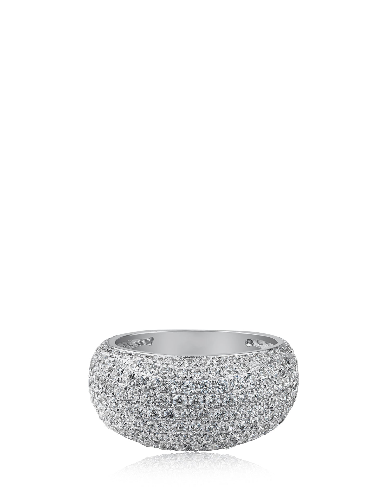 Pave CZ Dome Ring