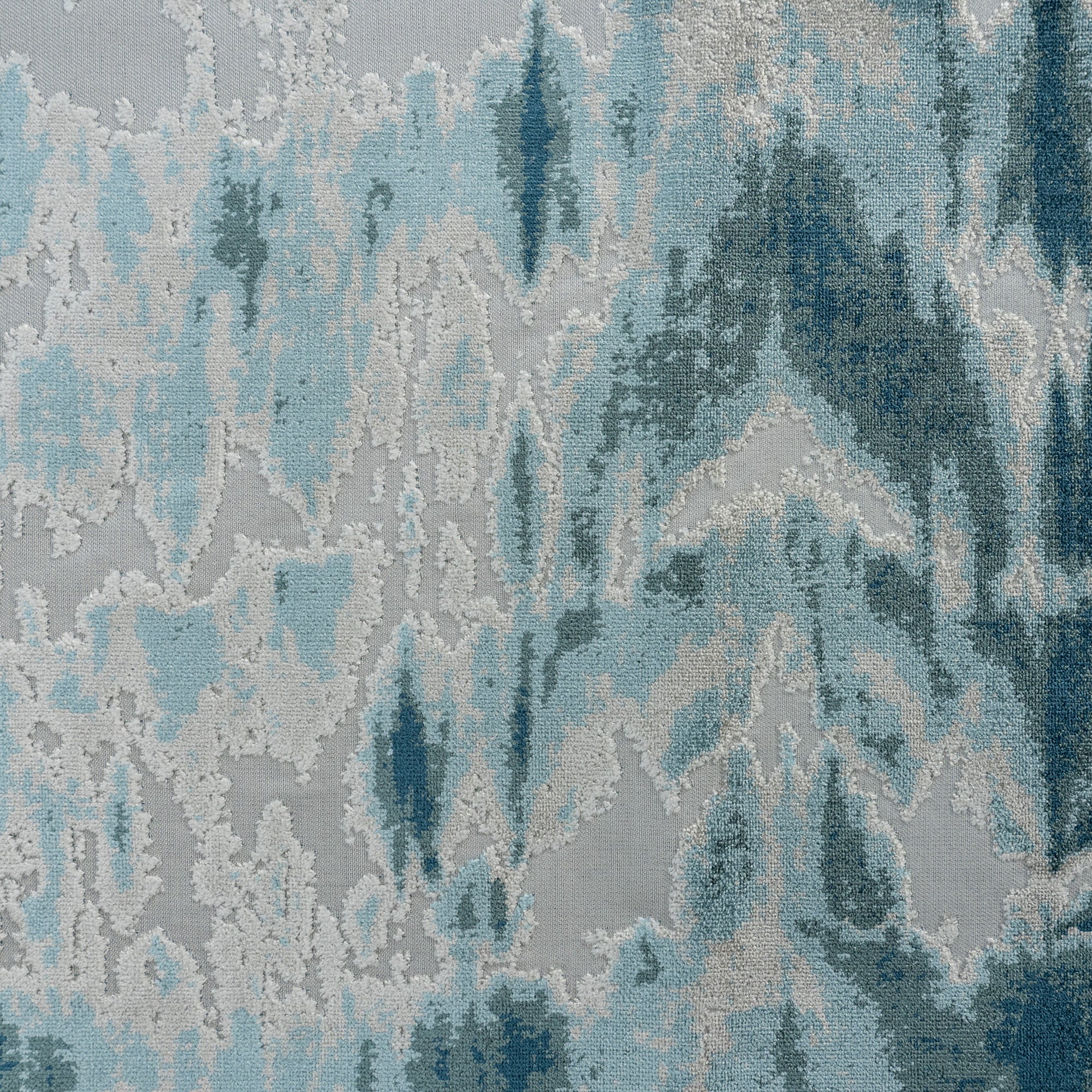 KANOKO - ABSTRACT DESIGNER PATTERN CUT VELVET UPHOLSTERY FABRIC BY THE YARD
