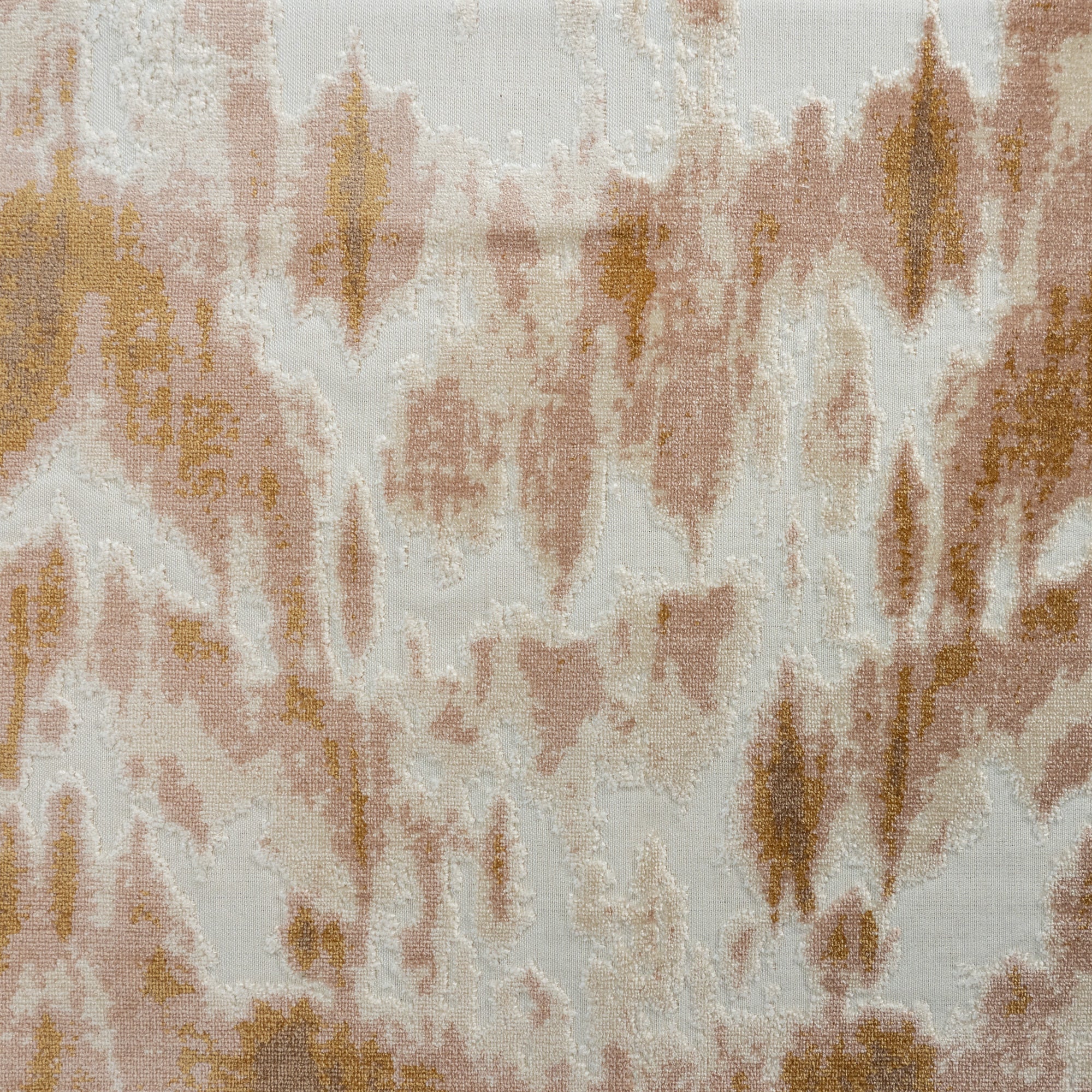 KANOKO - ABSTRACT DESIGNER PATTERN CUT VELVET UPHOLSTERY FABRIC BY THE YARD