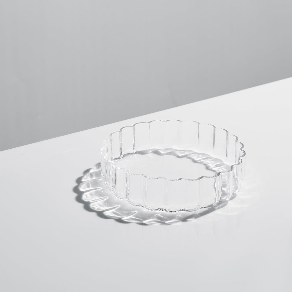 Flower Plate Glassware, Set of 2