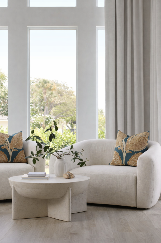 Lacinato Pillow Cover in Ochre + Mineral, Thibaut Pillows
