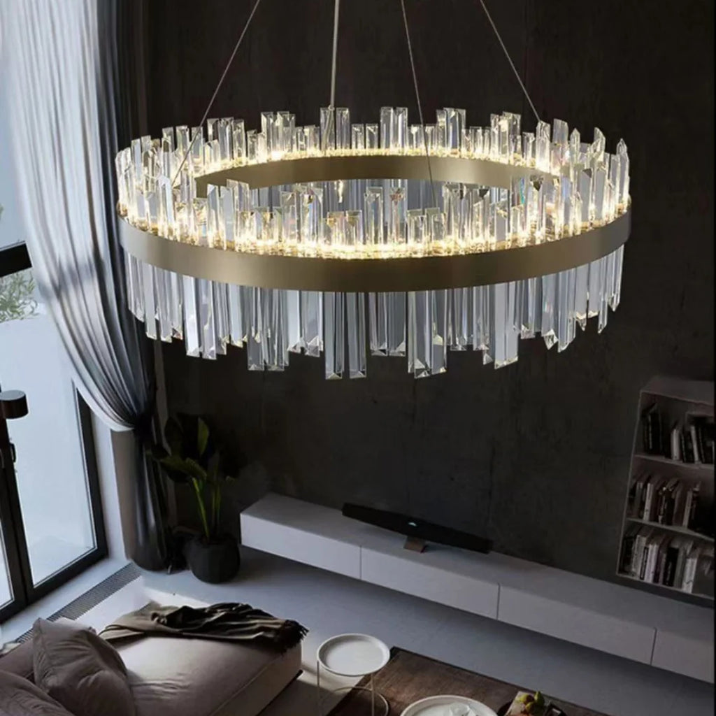 Modern Luxury Round Crystal Chandelier