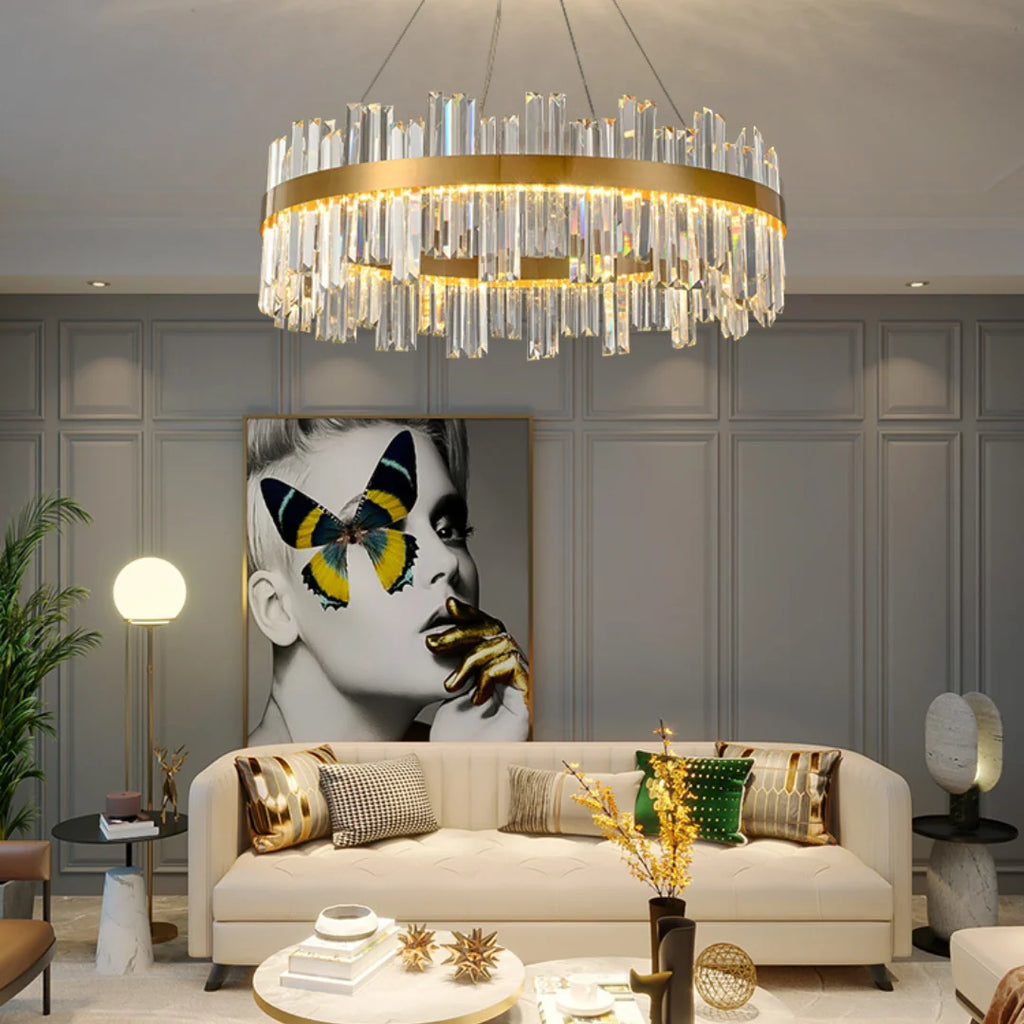 Modern Luxury Round Crystal Chandelier