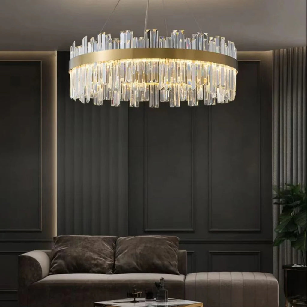 Modern Luxury Round Crystal Chandelier