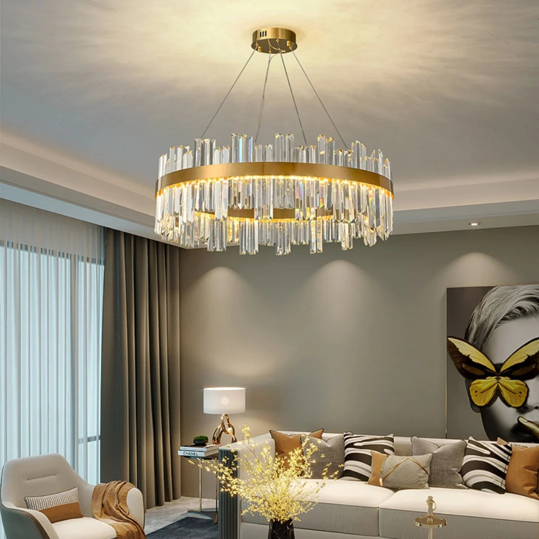 Modern Luxury Round Crystal Chandelier