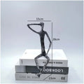 Large Abstract Sitting Human Sculpture Modern Metal Figurine