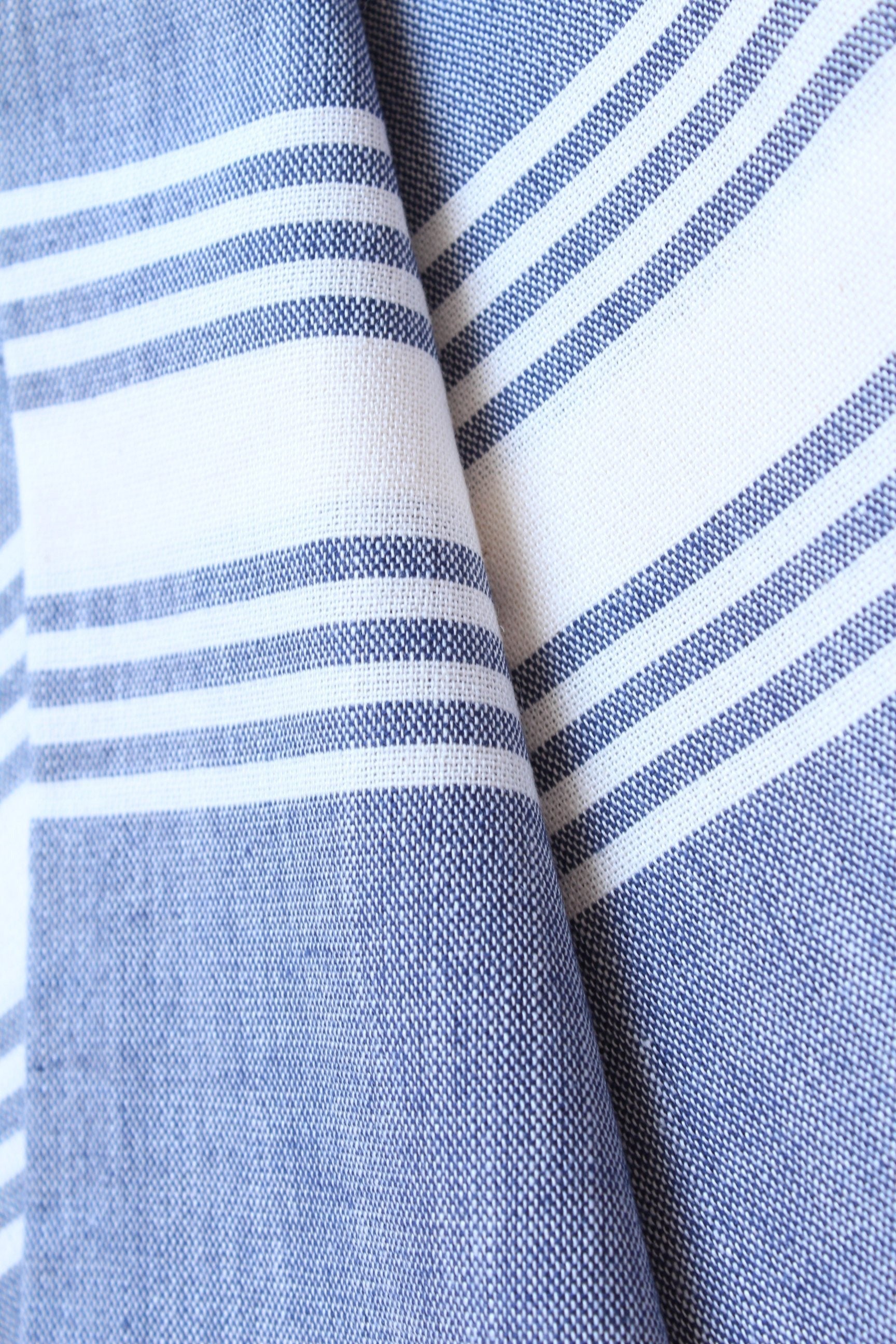 Le Boulou Turkish Towel — Navy & White