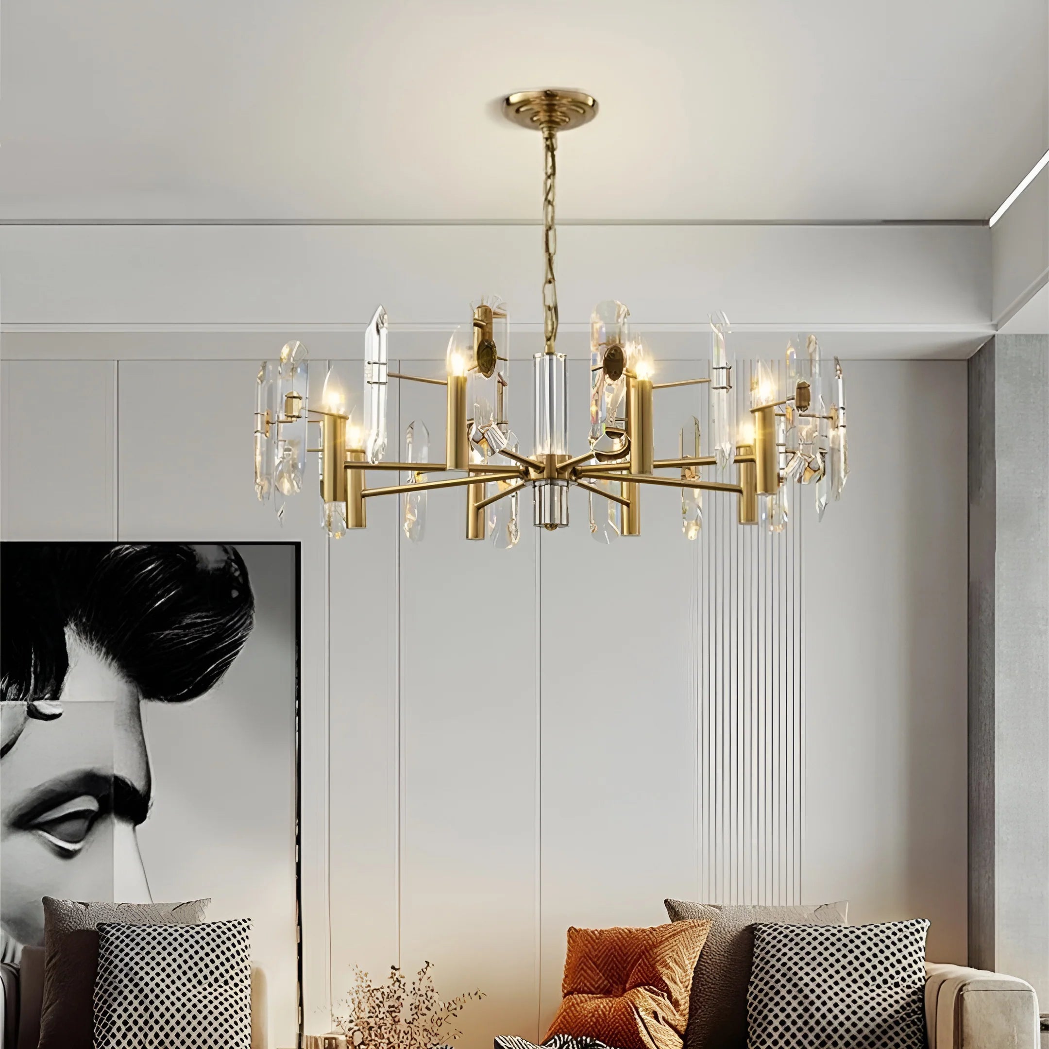Bar Ceiling Bedroom Crystal Chandelier