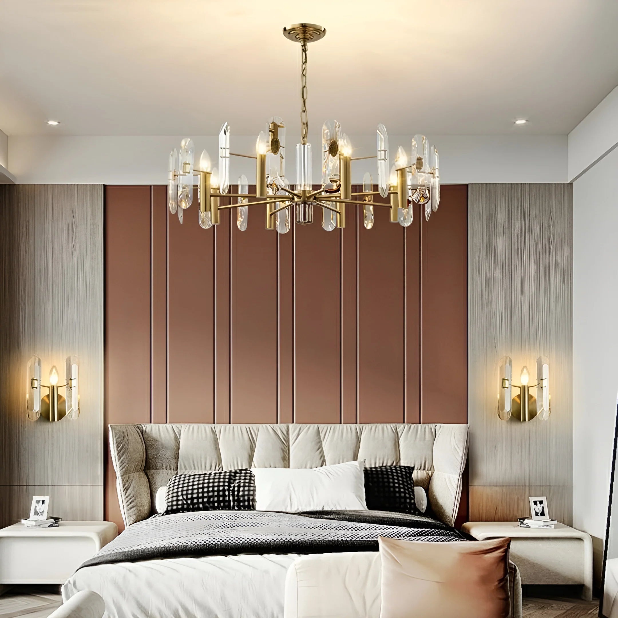 Bar Ceiling Bedroom Crystal Chandelier