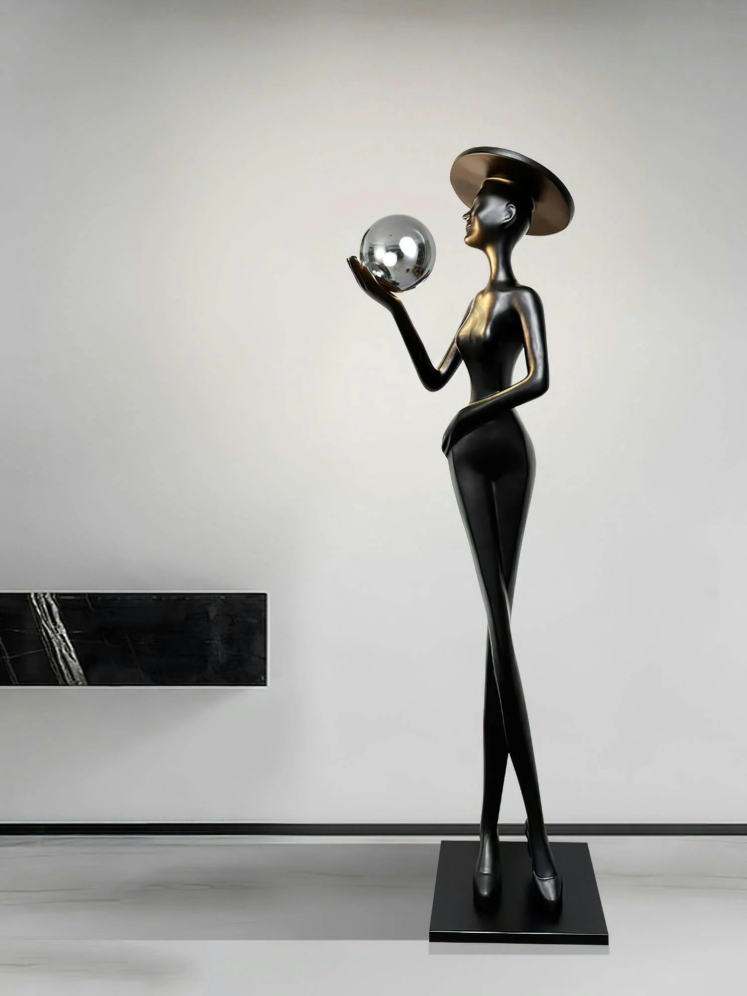 Lexa Sculpture Figure Floor Lamp