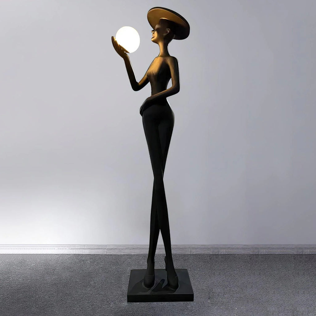 Lexa Sculpture Figure Floor Lamp