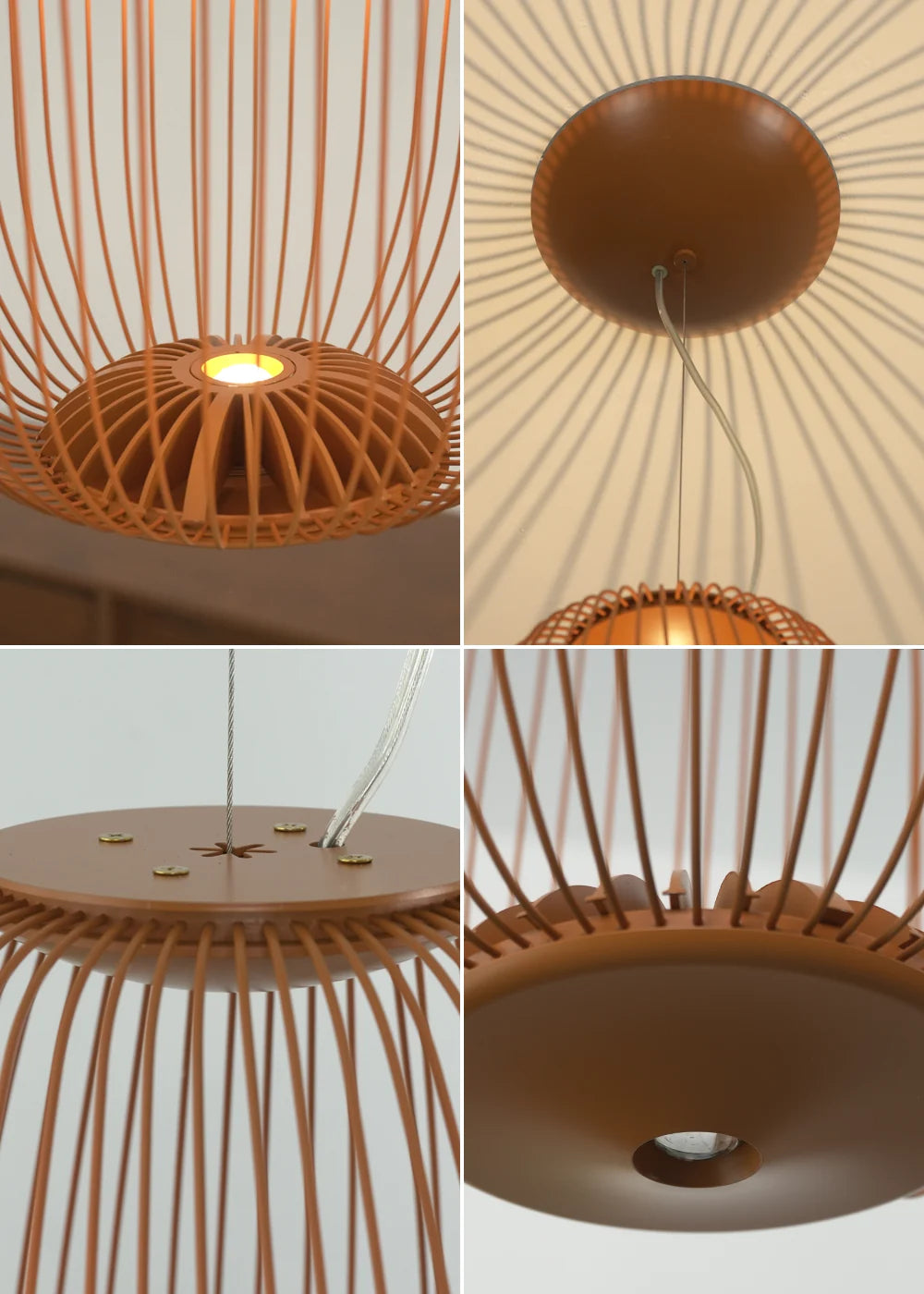 Lightweight Spokes Shaped Pendant Lamp