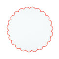 Linen Scalloped Placemats, Set of 4