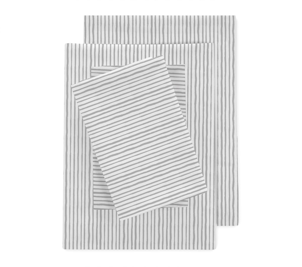 Birch Linen Stripe 300TC Cotton Sheet Set