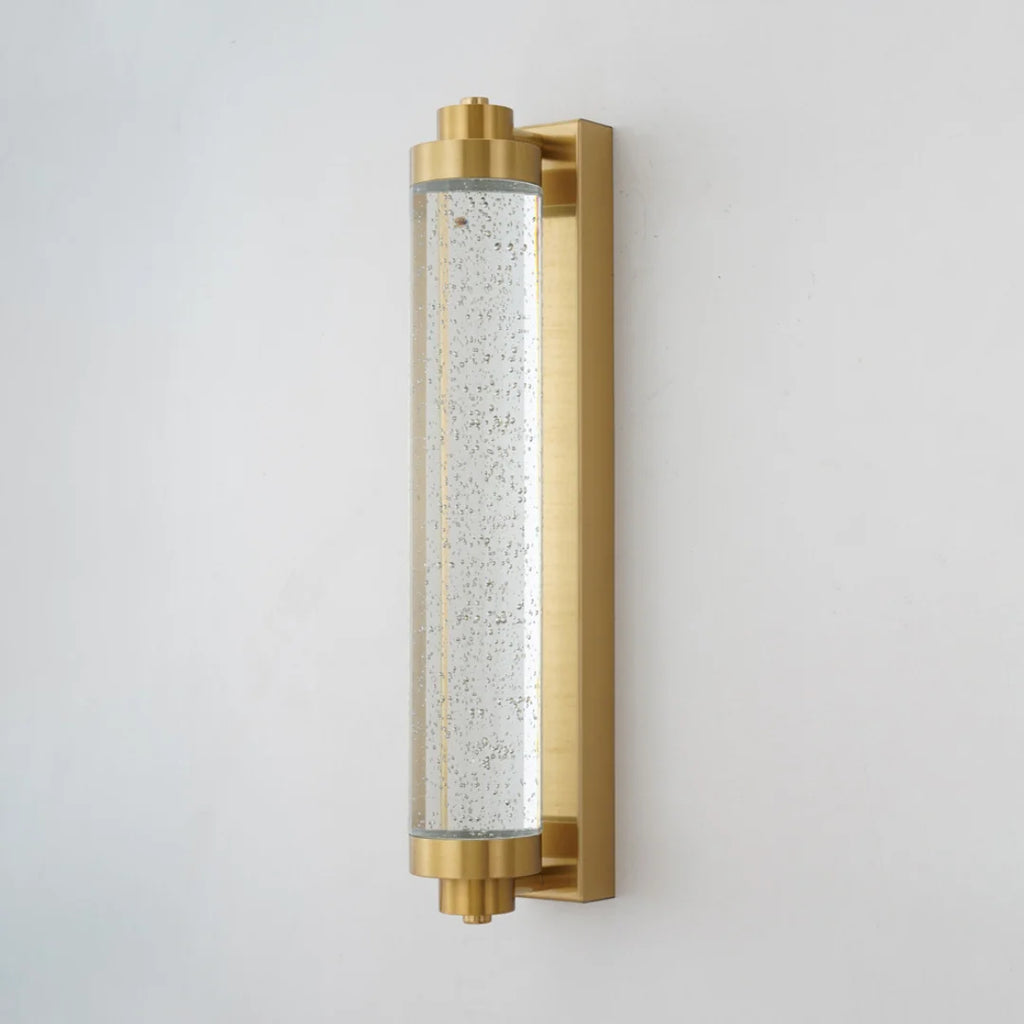 Long Tube Bubble Crystal Wall Lamp