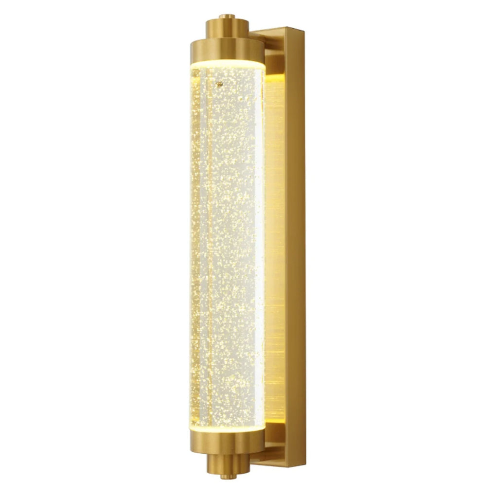 Long Tube Bubble Crystal Wall Lamp