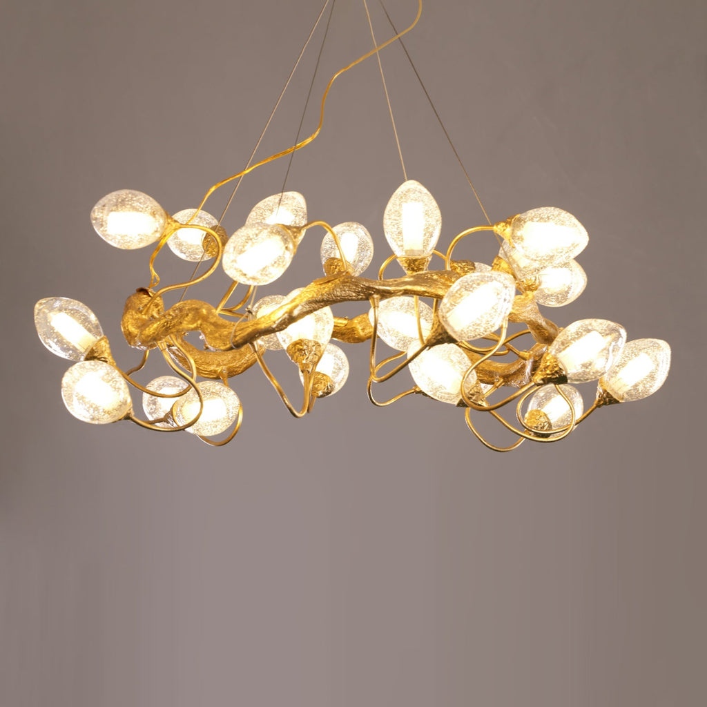 Lotus Brass Chandeliers