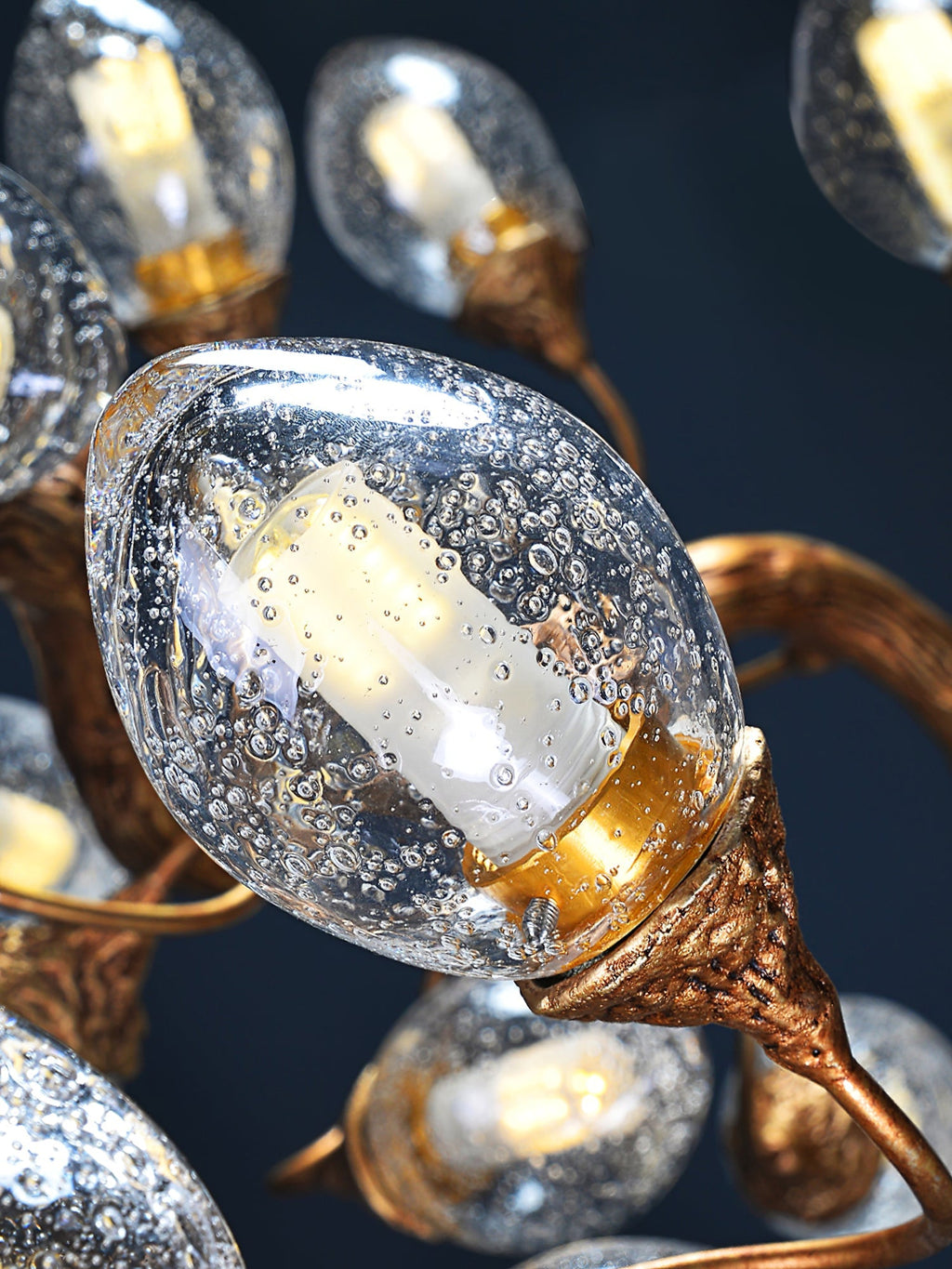 Lotus Brass Chandeliers