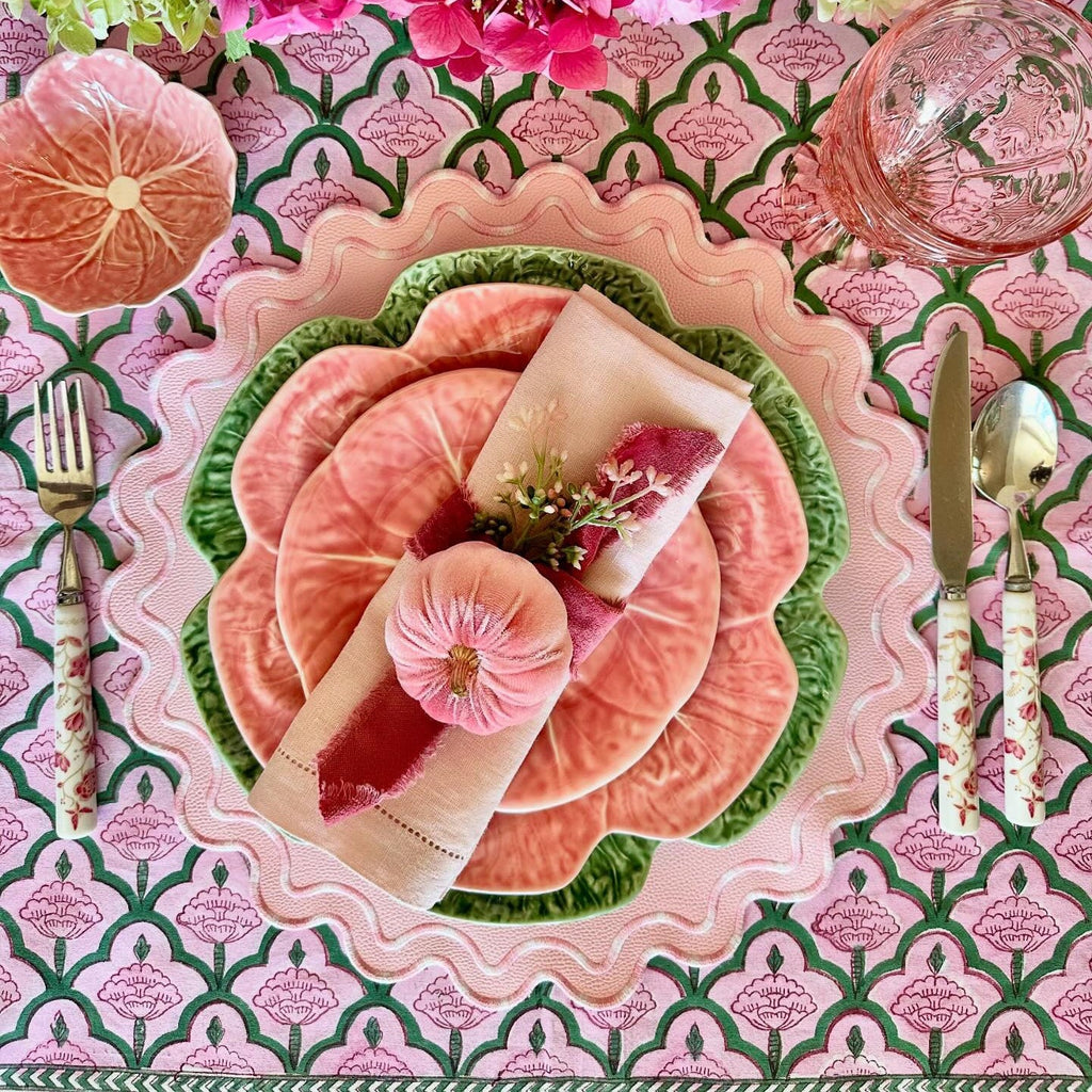 ELYSIAN PINK FAUX LEATHER PLACEMAT (Set Of 4)