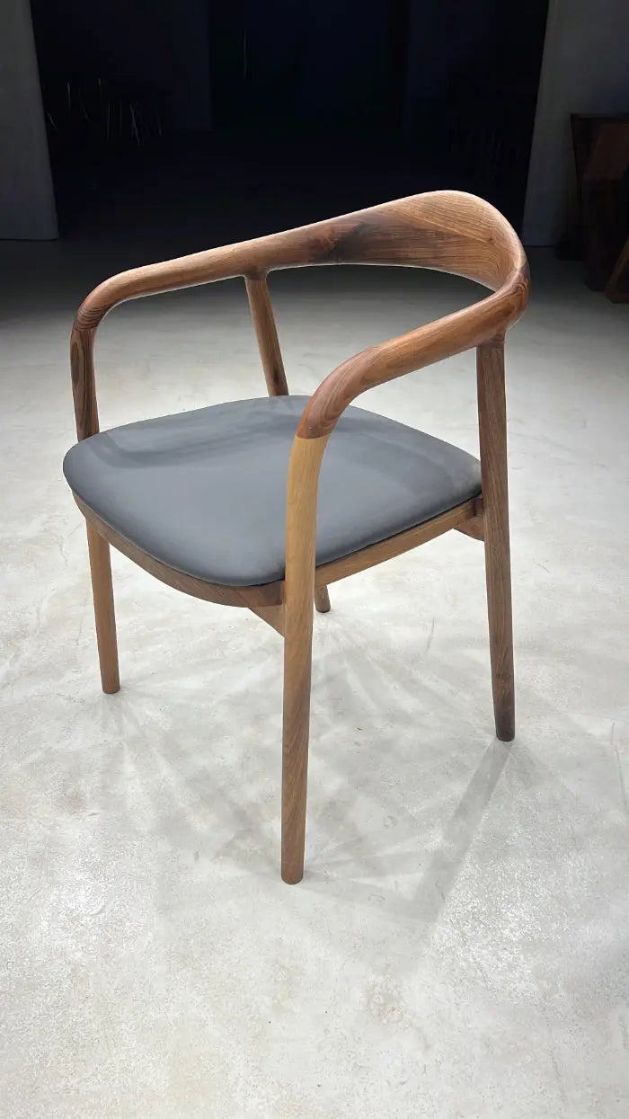 C-2 Sculptural Solid Walnut Chair