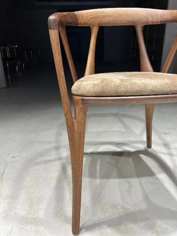 Italian-Style Solid Walnut Dining Chair