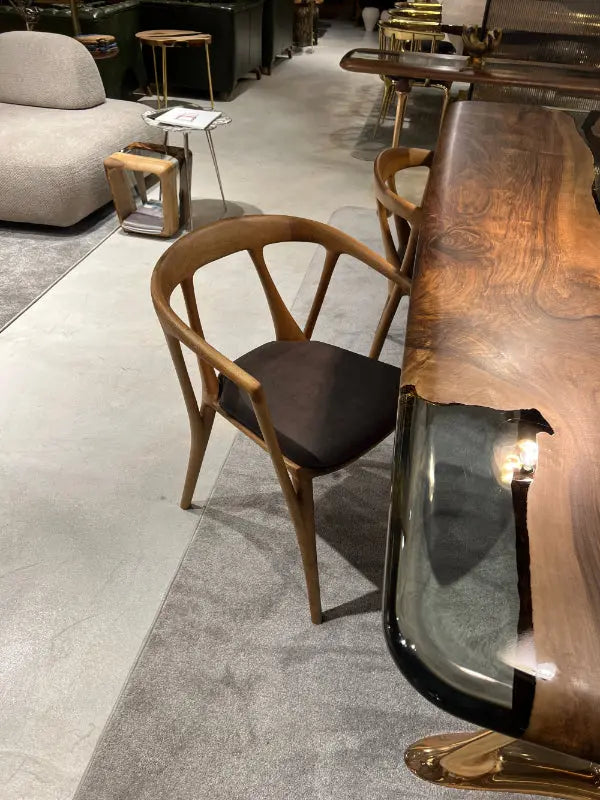 Italian-Style Solid Walnut Dining Chair