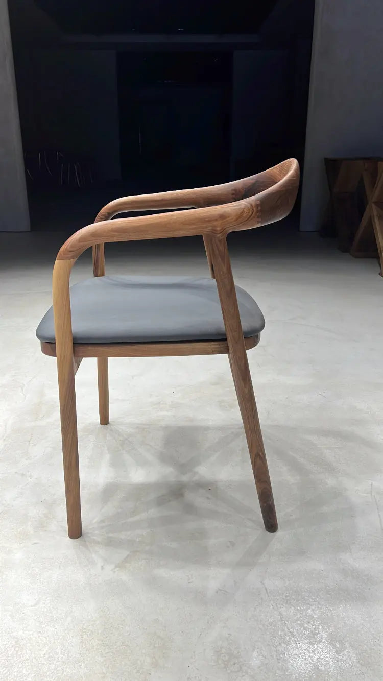C-2 Sculptural Solid Walnut Chair
