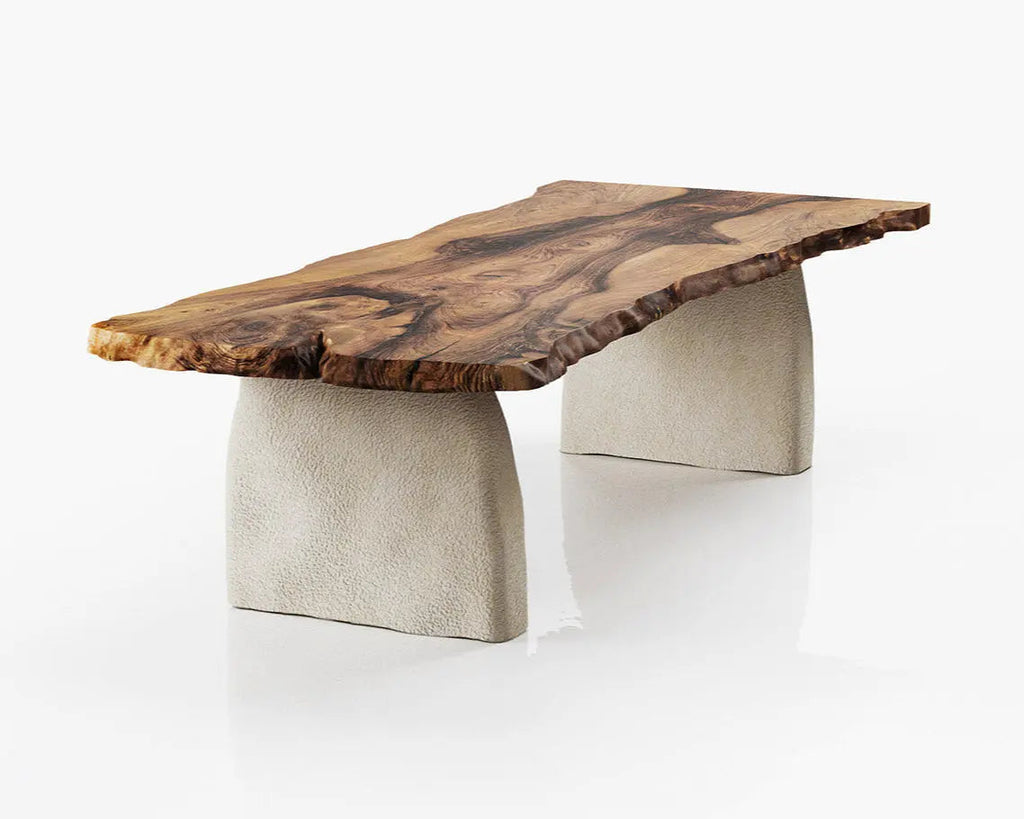 Wabi-Sabi Solid Walnut Dining Table