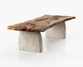Wabi-Sabi Solid Walnut Dining Table