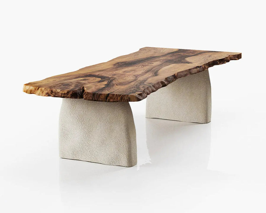 Wabi-Sabi Solid Walnut Dining Table