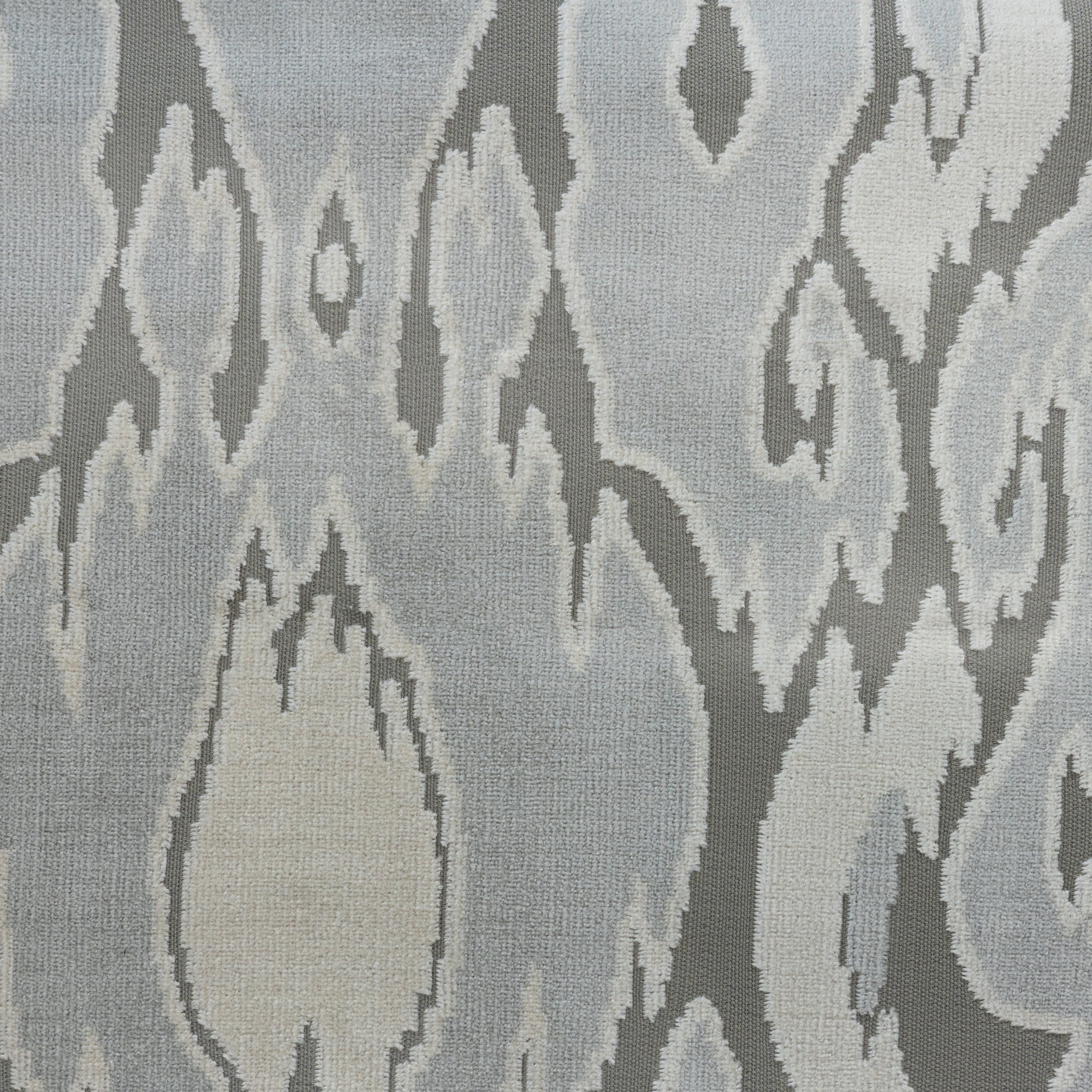 MALDIVES - ABSTRACT DESIGNER PATTERN CUT VELVET UPHOLSTERY FABRIC BY THE YARD