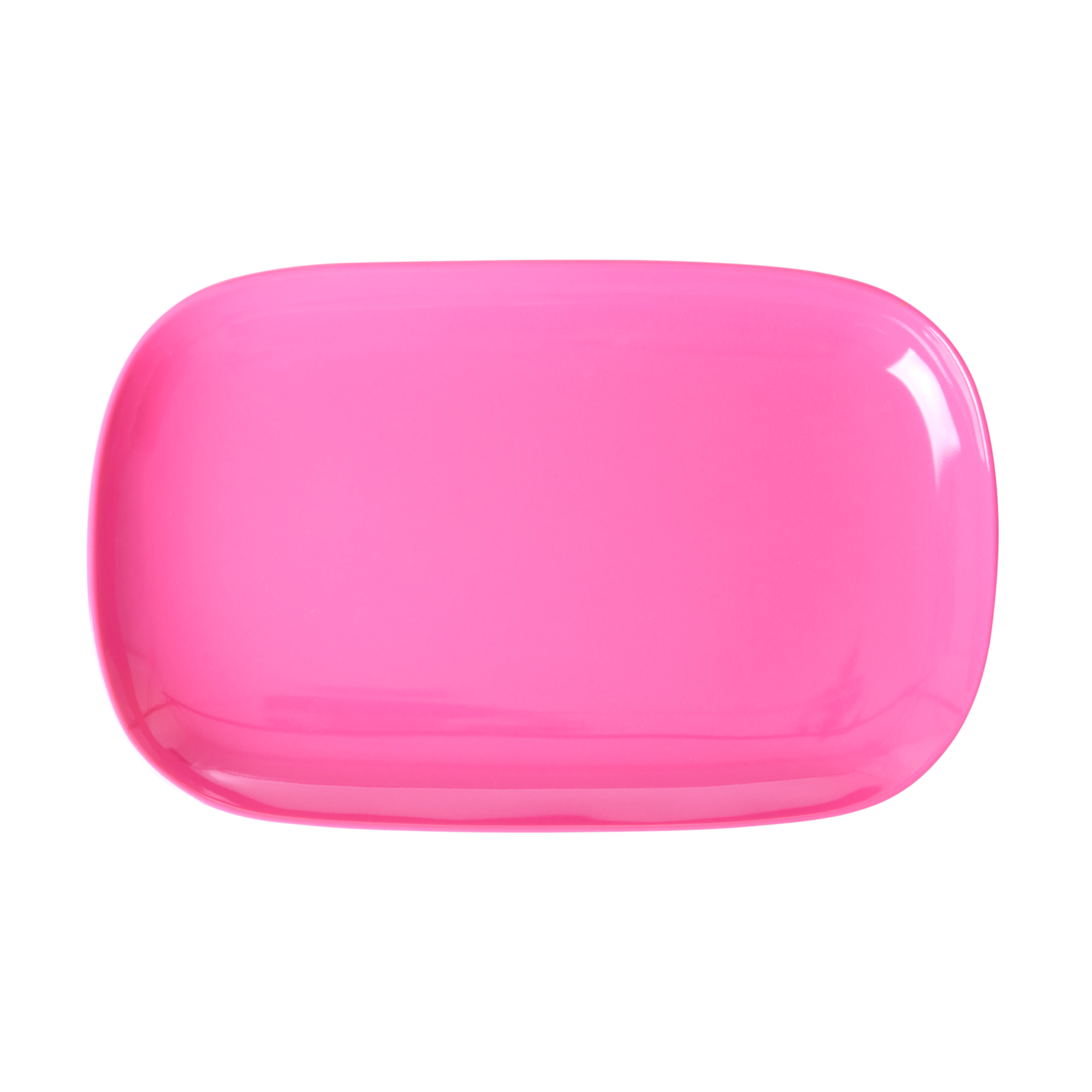 Melamine Rectangular Serving Plate — Light Fuchsia