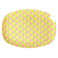 Medium Melamine Rectangular Plate - Yellow - Sunny Days Print
