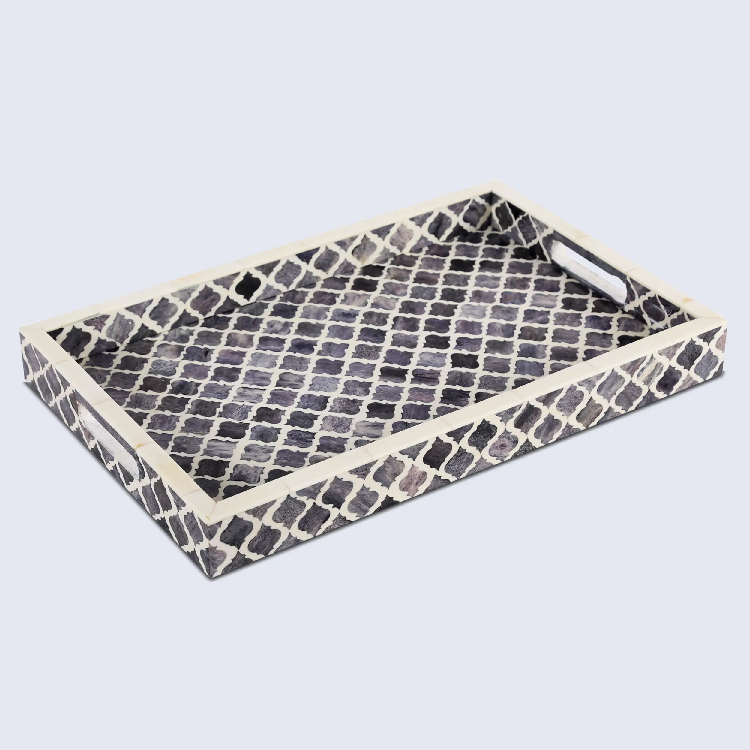 Moroccan Grey Inlay Tray