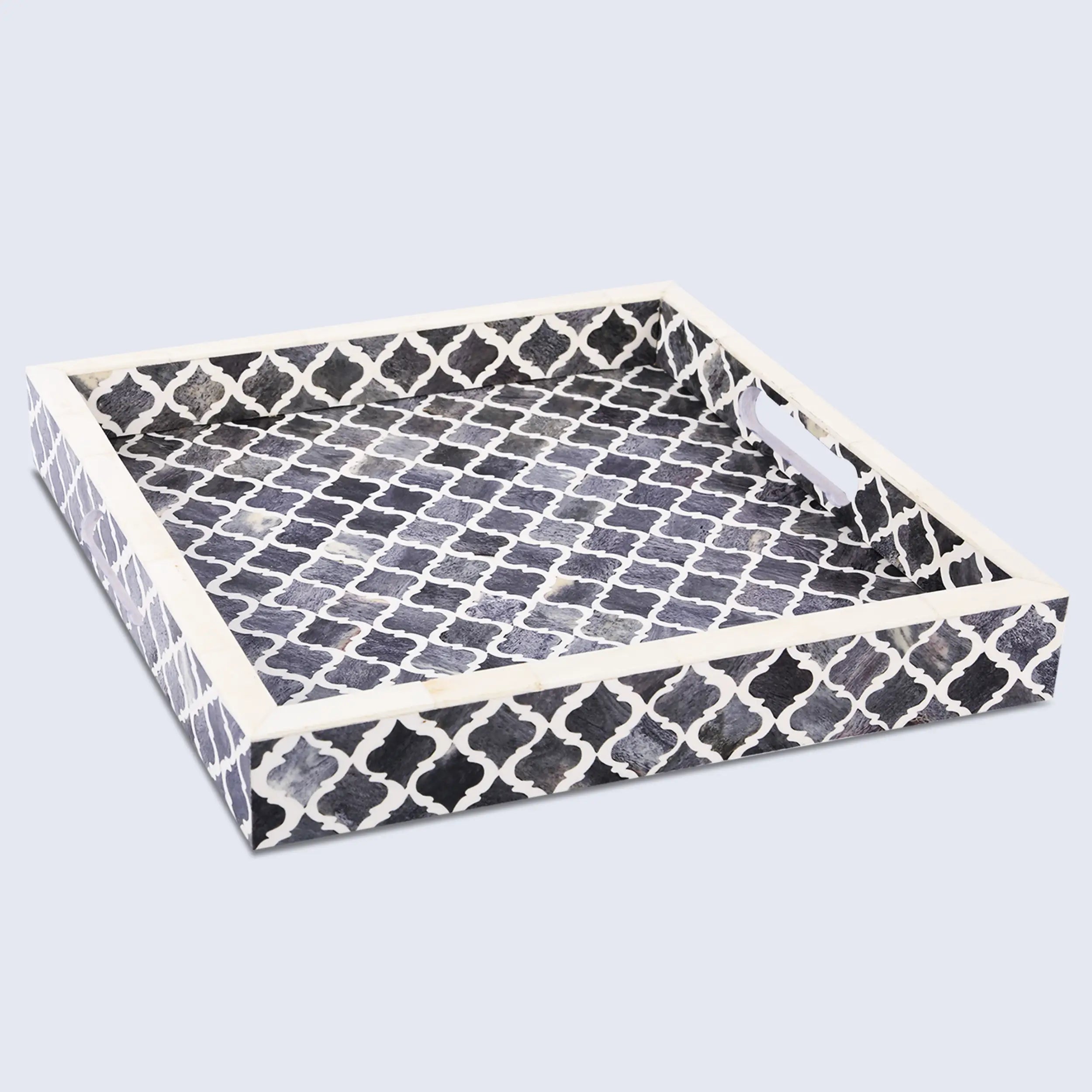 Moroccan Grey Inlay Tray