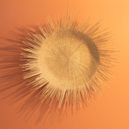Natural Sunburst Plate Wall Hanging - 30"