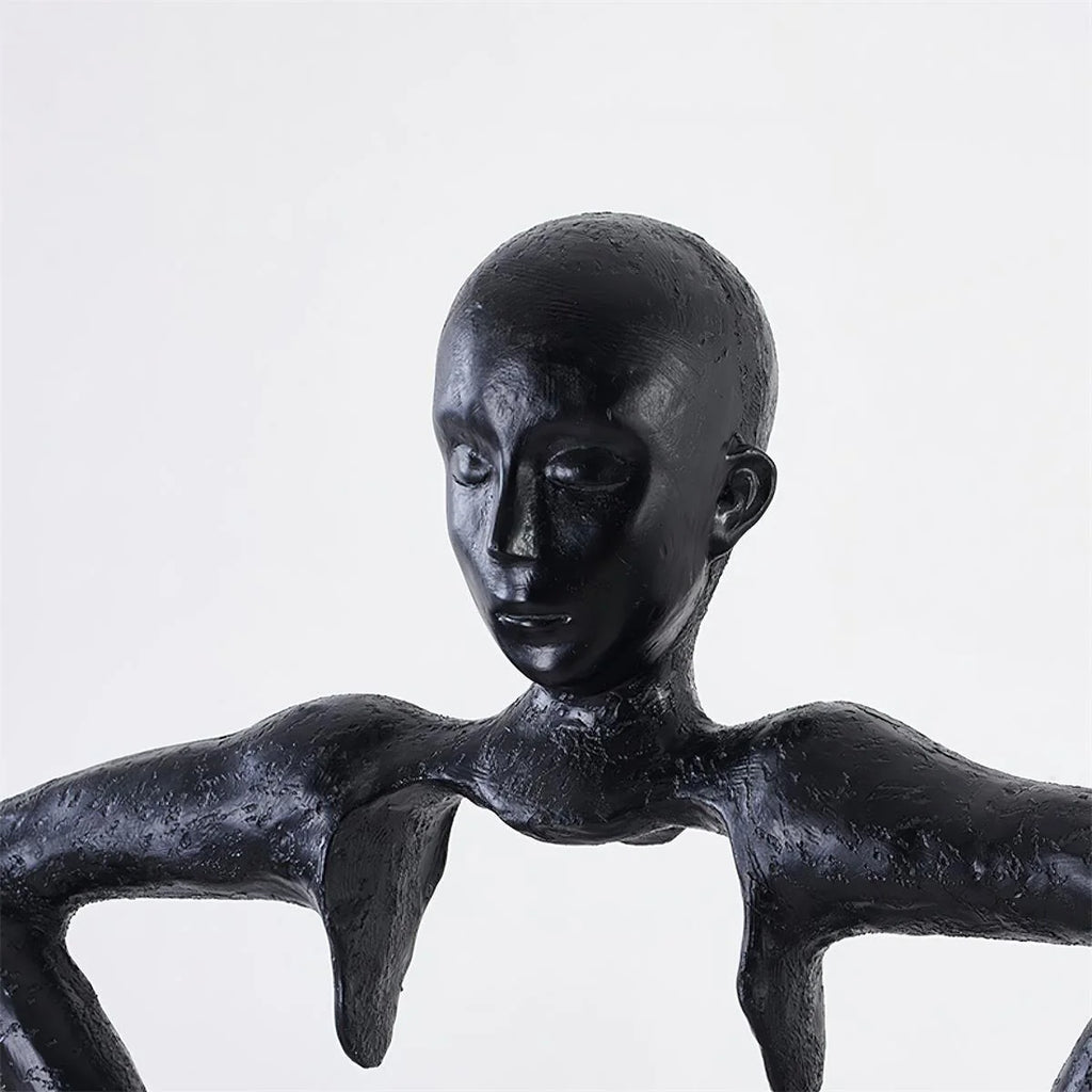Man Carrying Pants Statue Floor Lamp
