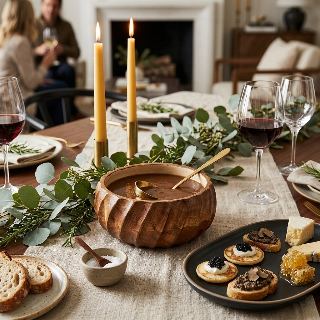 House of Avana Pink Mango Wood Gravy Bowl
