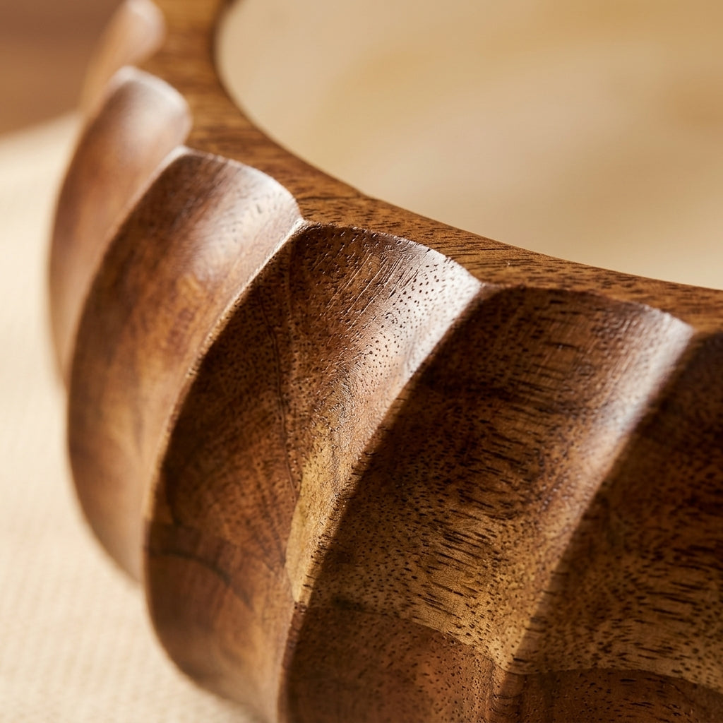 House of Avana Pink Mango Wood Gravy Bowl