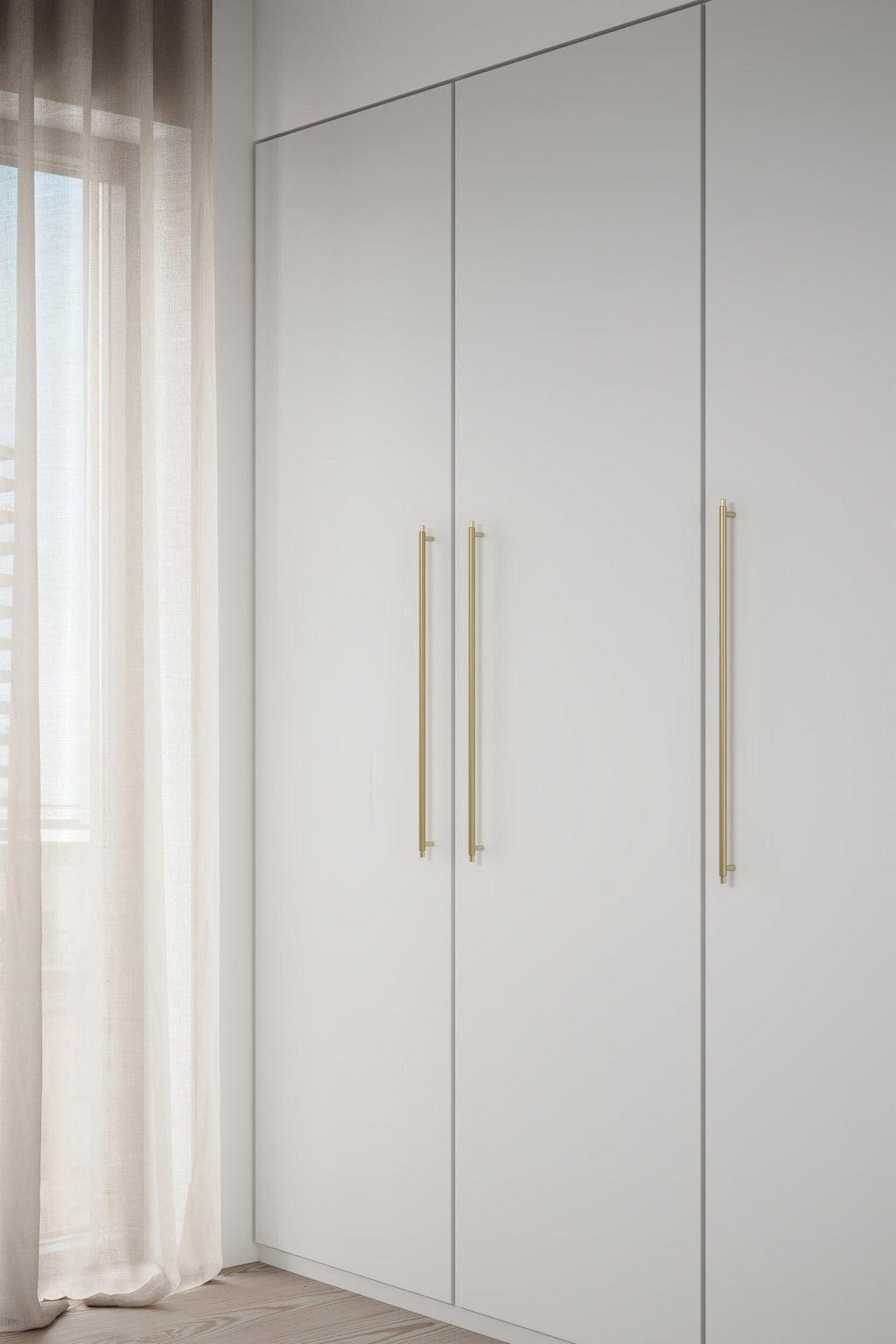 Brushed Gold "Manor" Knurled Cabinet Knobs and Drawer Pulls