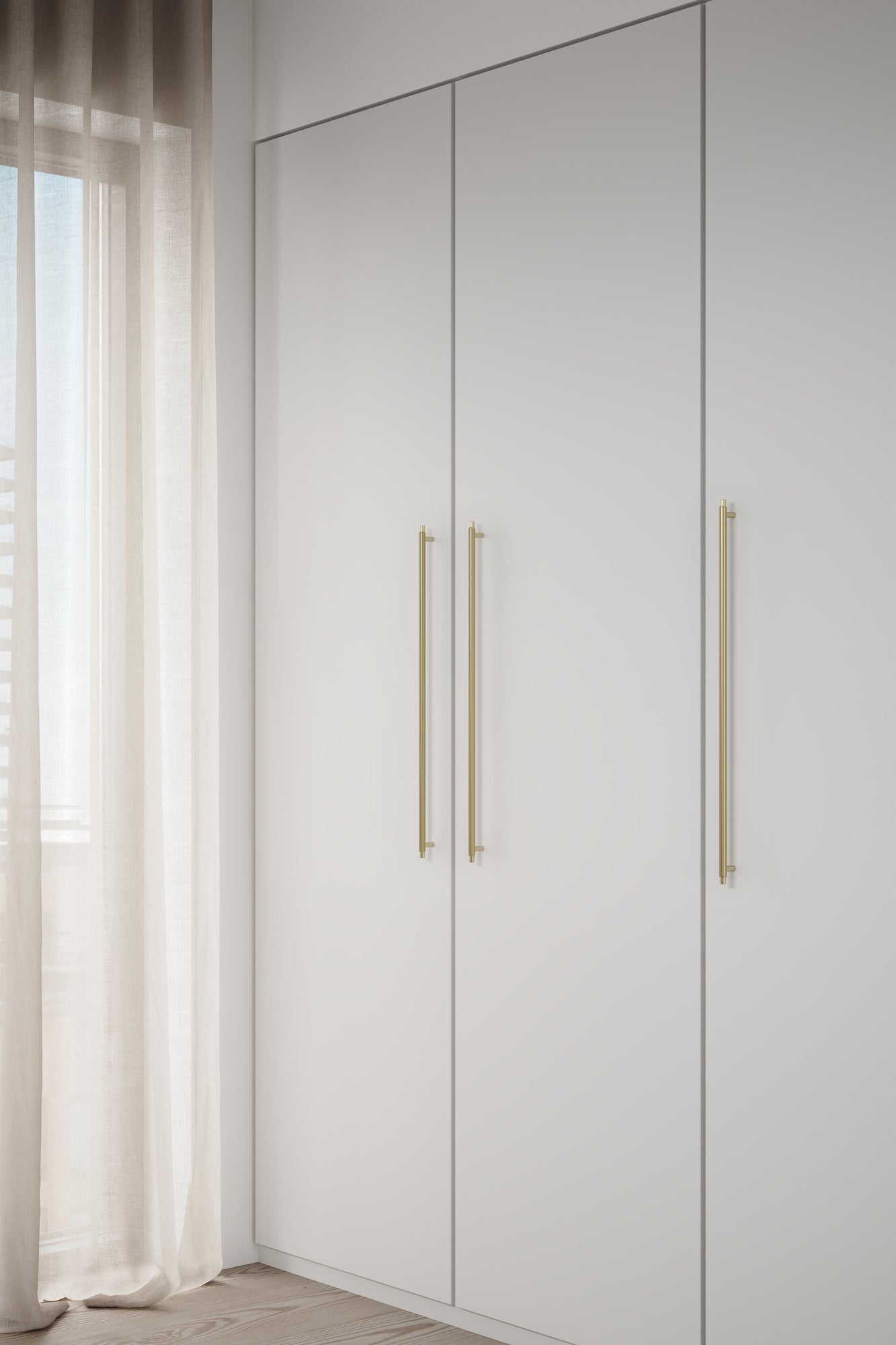 Brushed Gold "Manor" Knurled Cabinet Knobs and Drawer Pulls