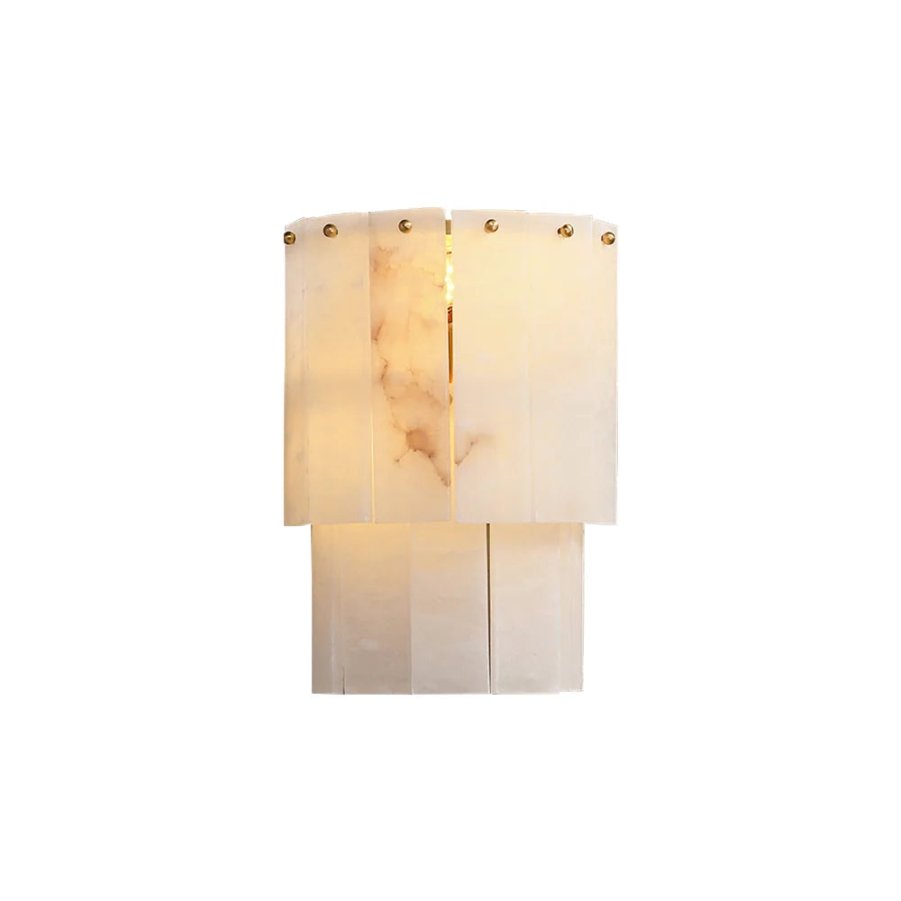 Alabaster 2 Layer Wall Lamp